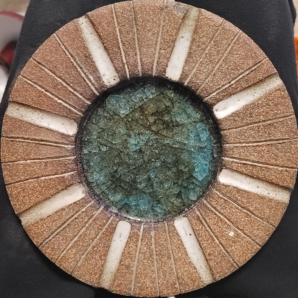 Robert Maxwell decorative plate stoneware